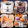 Găleată de Halloween Borcan de Bomboane Portabil pentru Copii Set Distractiv Regatul Nămolului Jucărie, Jucării de Strâns pentru Reducerea Stresului 15ml