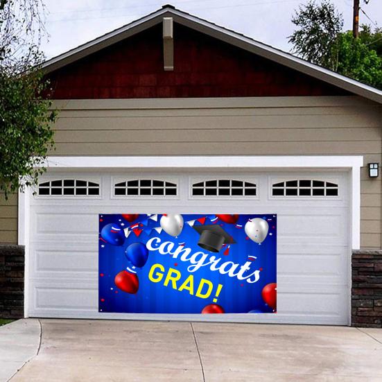 

Yousheng 2024 Happy Graduation Banner Backdrop Graduation Season Background Cloth Congrats Grad Banner Class Graduation Decoration