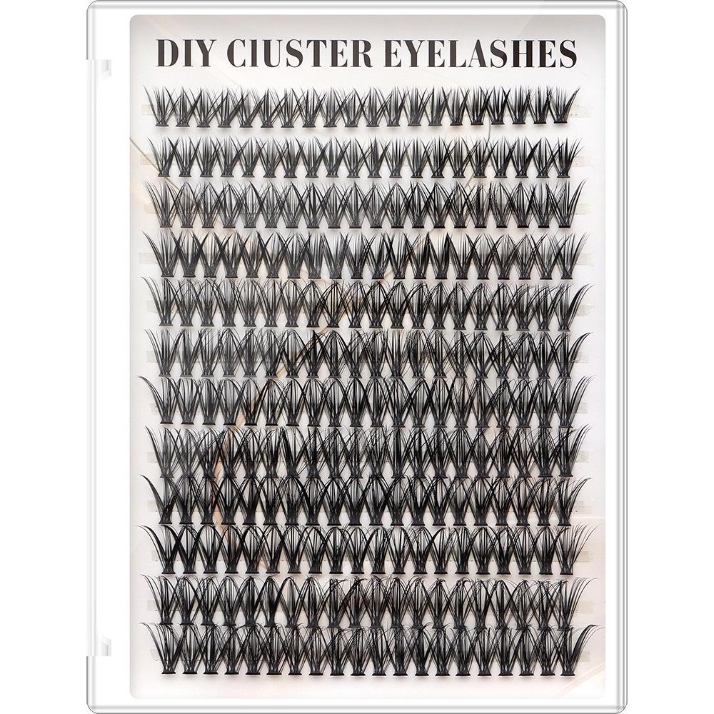Evropské a americké DIY smíšené umělé řasy - Přirozené, Husté, Velkokapacitní Kniha horkotavných trsových řas