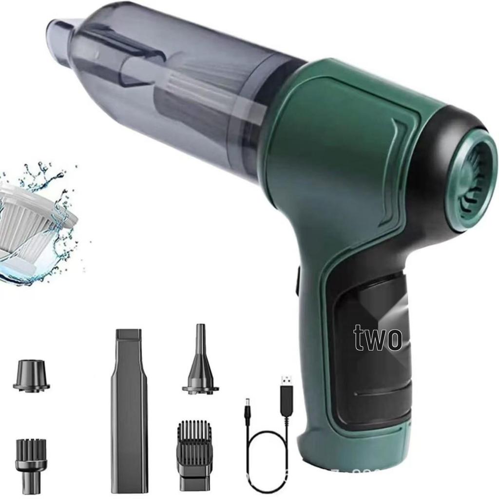 Wireless Car-Mounted Mini Vacuum Cleaner with Blowing and Suction, Portable Handheld Design, Lithium Battery Powered