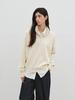 REPLAIN Wool Half Zip-Up Knit_Off White