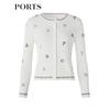 PORTS Women's Jacquard Knit Cardigan