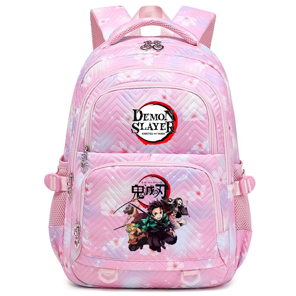 Školní batoh s potiskem Anime Demon Slayer pro studenty, teenagery, chlapce, dívky, ženy, cestovní batoh Mochila Escolar