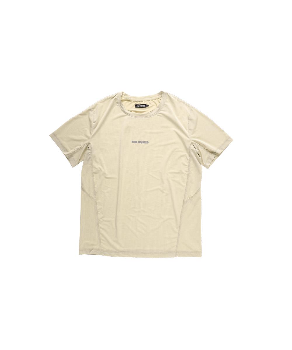 The World Basic Running Tee Beige 1