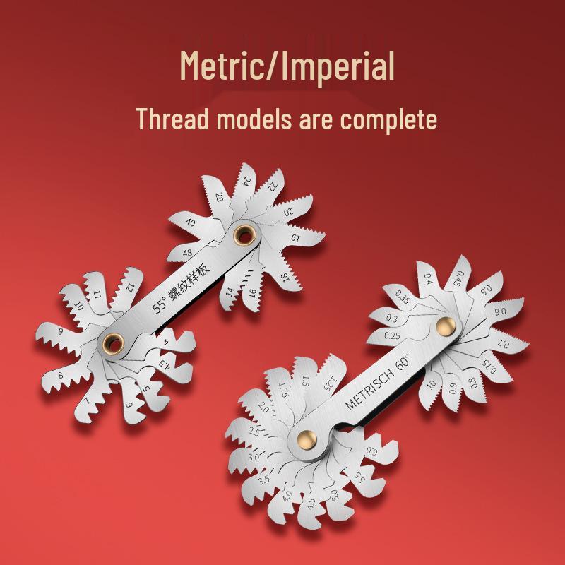 Tiangong Thread Gauge: Metric, Inch, US Standard Tap & Pitch Measuring Tool.