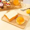 1 Pc Wooden Tray Simple Square Large Bread Tray, Thickened Restaurant Tea House Tray Cafe Drink Tray for Home Kitchen