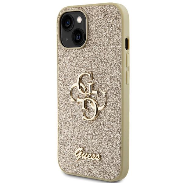 Guess Guhcp15Shg4Sgd Iphone 15 / 14 / 13 6.1 Złoty/Gold Hardcase Glitter Script Big 4G
