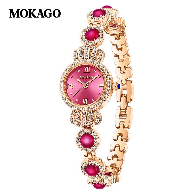 MOKAGO Women s Fashion Quartz Watch: Elegant, Lightweight, Waterproof Bracelet Design