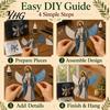 Complete Glass Assembly Set Christian Suncatcher DIY Kit, Stained Style Religious Sun Catcher, Relaxing Handcraft Gifts Iridescent Hanging Ornament