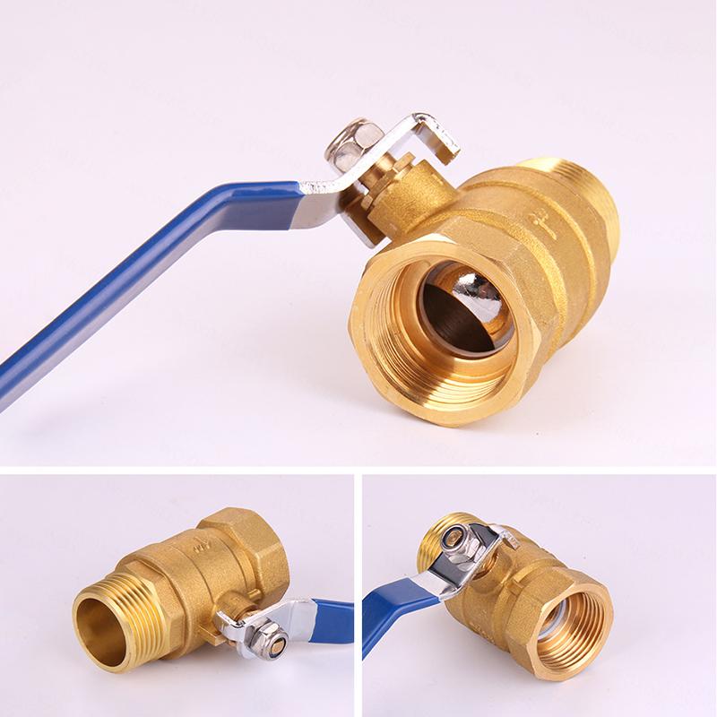1/2" 3/4" 1" Brass ball valve Internal And External Wire Ball Valve Natural Gas Switch Tap Water Valve
