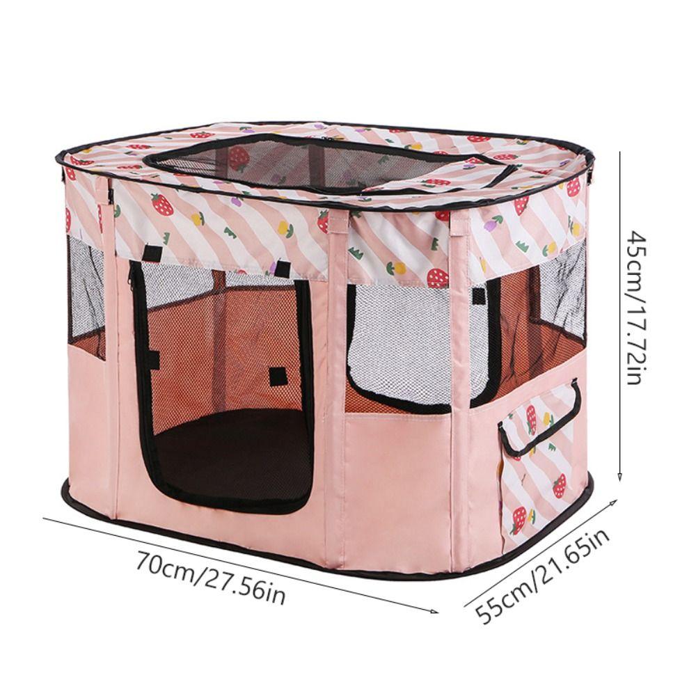Rectangular Cat House Delivery Room Foldable Breathable Cat Villa Roller Shutter Door Mosquito Prevention Puppy Nest Puppy
