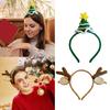 Christmas Theme Headband Festival Props Crochet Hairhoop Seasonal Headwear Holiday Celebration Christmas Tree Headband