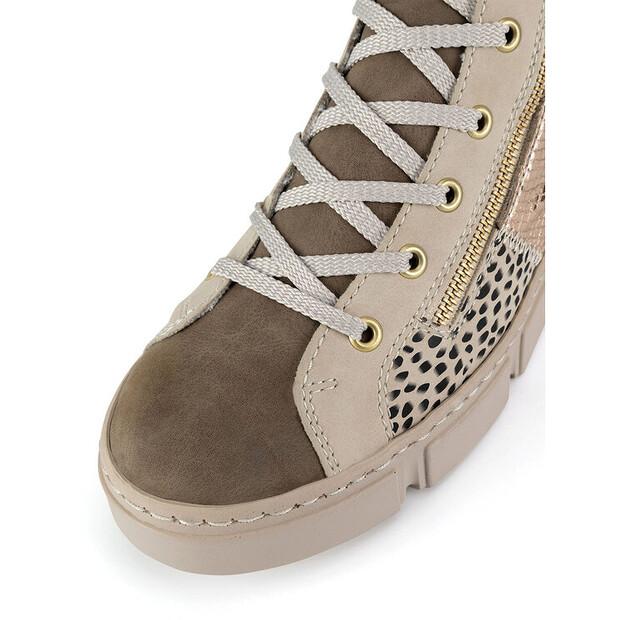 Rieker N5931-62 Beige Ankle Boots