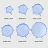 6/12Pcs/Lot Silicone Stretch Lids Universal Taper Pot Bowl Food Wrap Sealed Cover for Kitchen Cookware