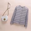 2022 Women's Slim-Fit Collarless Down Jacket - Lightweight Autumn/Winter Round Neck