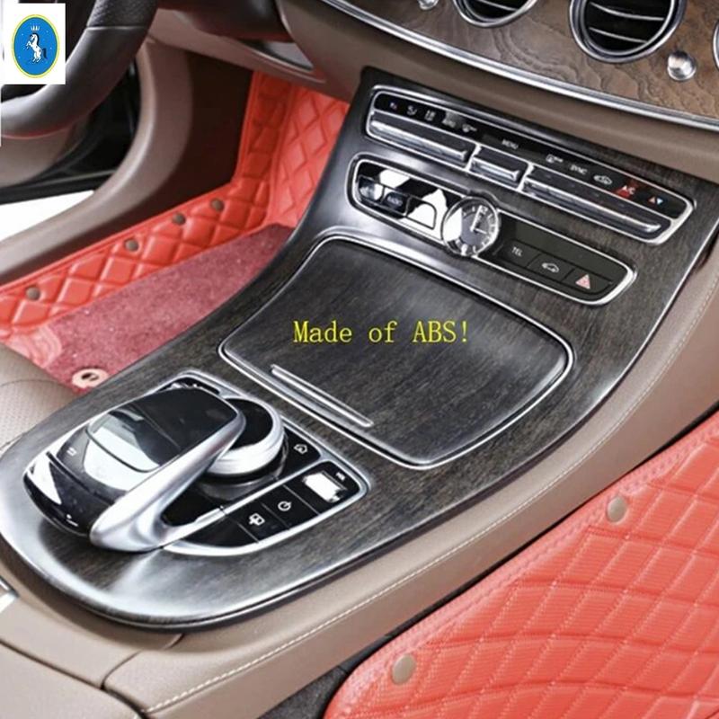 ABS Auto Middenconsole Versnellingspook Knop Paneel Decoratie Cover Trim Voor Mercedes Benz E-KLASSE W213 2016 - Interieur Accessoires