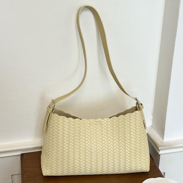 Elegant Woven Texture Underarm Bag: Women's High-Value French Shoulder Bag