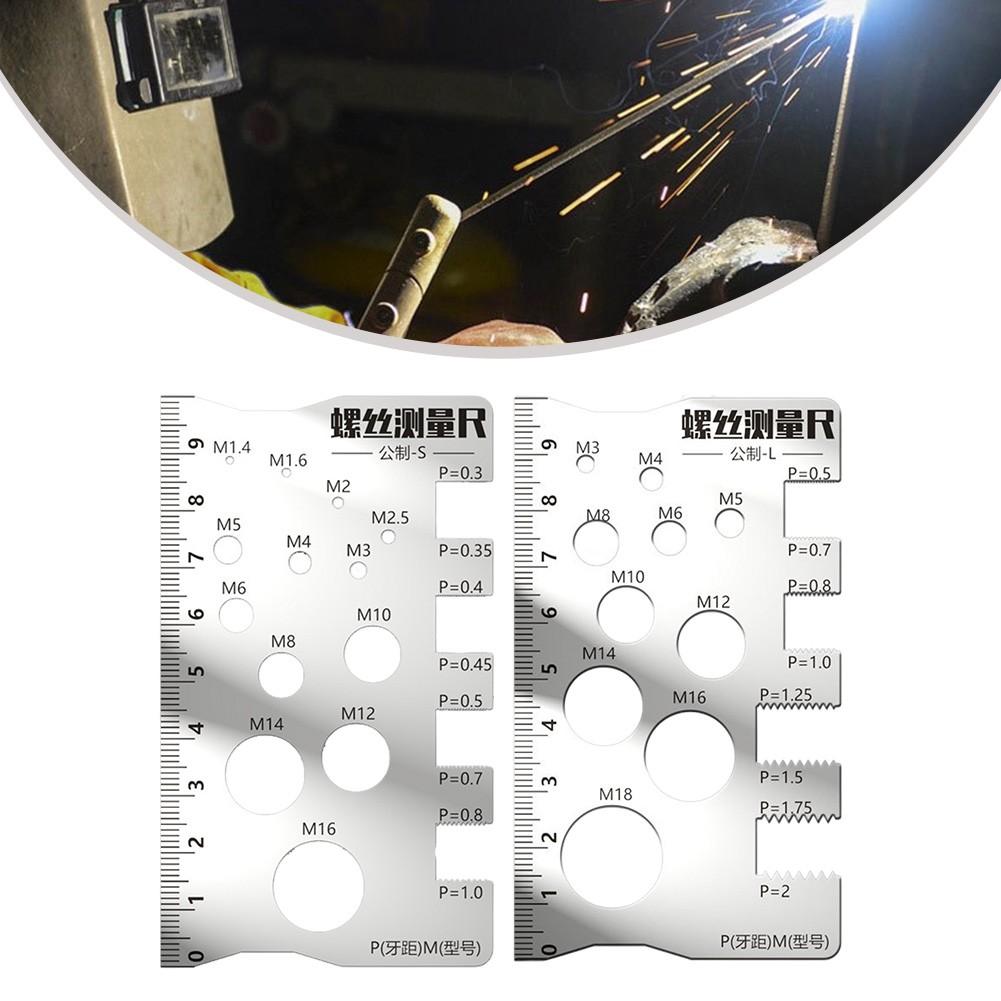 Screw Measuring Tool Stainless Steel Ruler Industrial Screw Specifications
