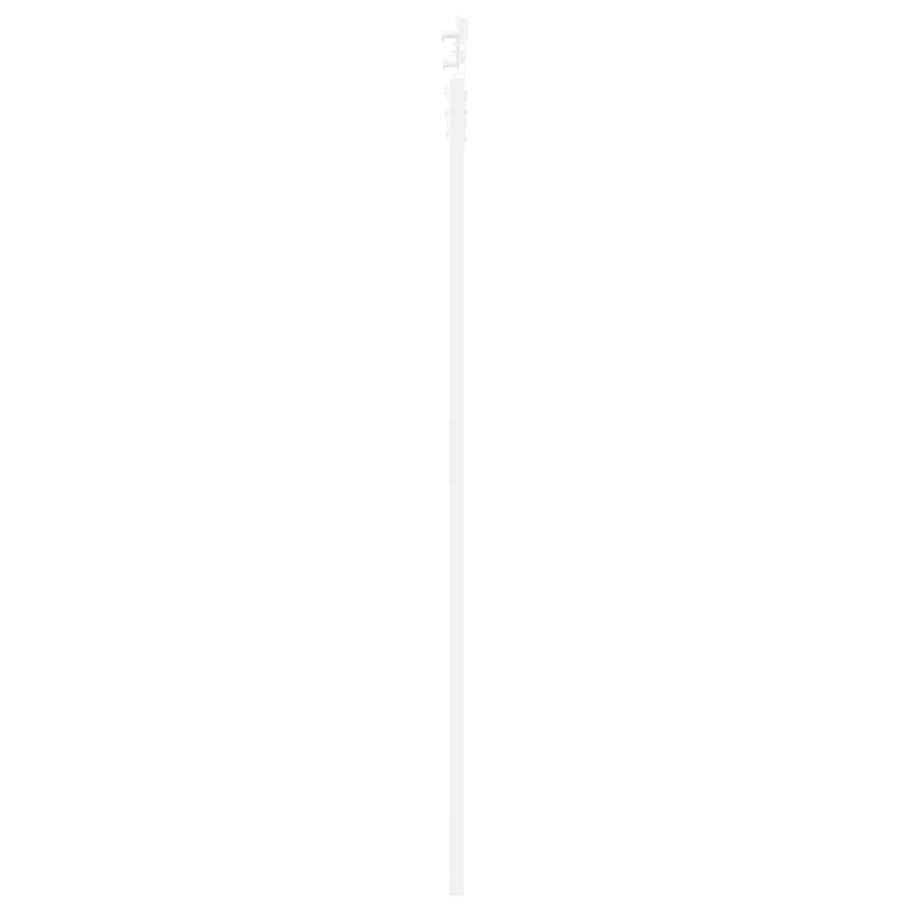 Sliding Door White 93 X 202 Cm Solid Pine Wood and Glass