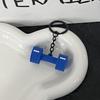 Miu Series Dumbbell Plate Keychain: Trendy Fitness Accessory & Sports Jewelry Gift