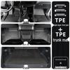 Toyota Prado TPE Floor Mats (2010-2025 Models) - Full Coverage, Car Interior Accessories