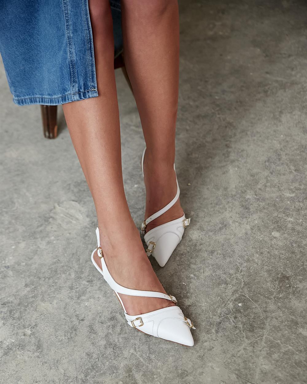 

Женские белые матовые босоножки на каблуке из натуральной кожи Zack, новинка 2023 года, летняя дизайнерская обувь для свадебной вечеринки