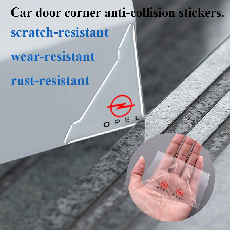 Car door corner protection cover Silicone anti-collision coverFor Opel Astra j g Insignia Corsa d Vectra c Zafira a Auto Gadgets