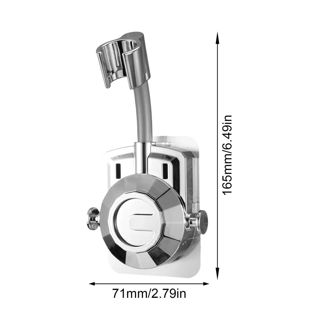 Multifunctional Portable Suction Shower Head Holders Brackets with Adjustable Designs for Home and Travel Daily Use