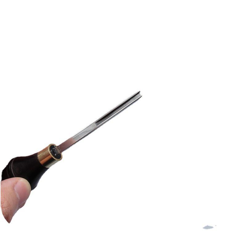 DIY Leather Skiving Tool with Sandalwood Handle for Handmade Goods and Wallets