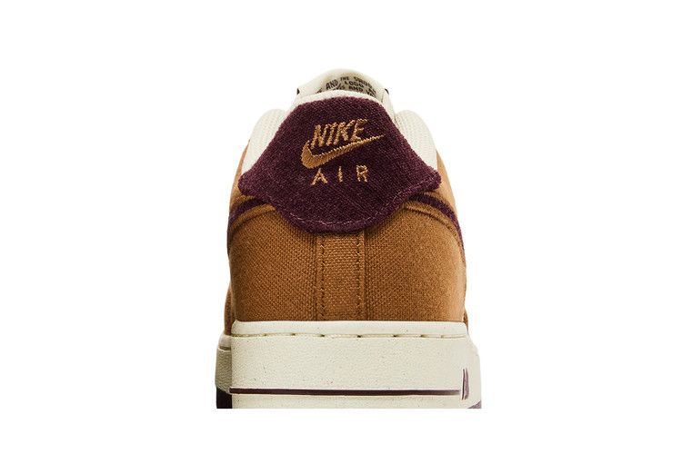 Nike Air Force 1 Low Light British Tan Burgundy Crush (GS) Sneakers