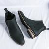 Men Fashion Chelsea Boots Black Brown One Step Business Fashion Brand Ankle Boots Waterproof and Non Slip 38-46 Men Boots