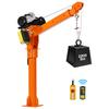 Guindaste de Caminhão Elétrico, Guindaste para Picape de 998 kg com Guincho Elétrico de 998 kg, Lança Telescópica Rotativa 360°, Aço Galvanizado Premium, Dobrável para Picape