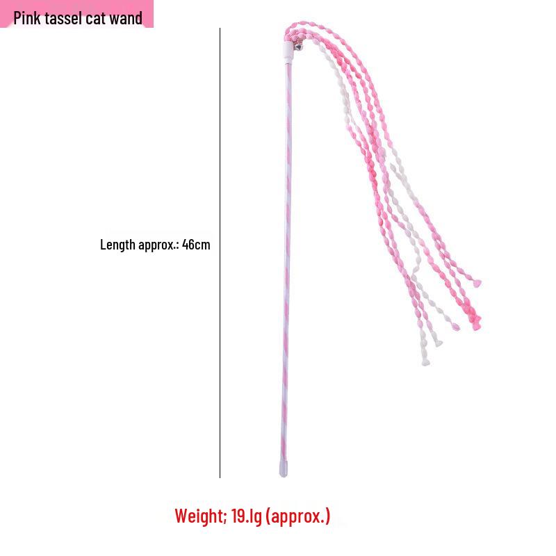 Pet Supplies Feather Bell Fairy Teaser Wand Collection - Interactive Cat Toys