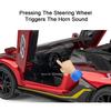 Scale 1:32 SVJ63 V12GT Toy Sports Car Model Alloy Diecast Sound Light Doors Opened Cars Models Children's Interactive Toys