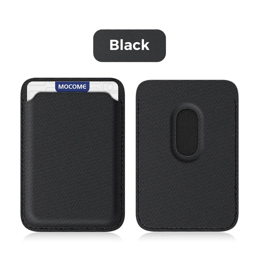 Spot technology cloth strong magnetic card bag Magsafe magnetic card bag Apple IP magnetic technology fabric card sleeve insert card