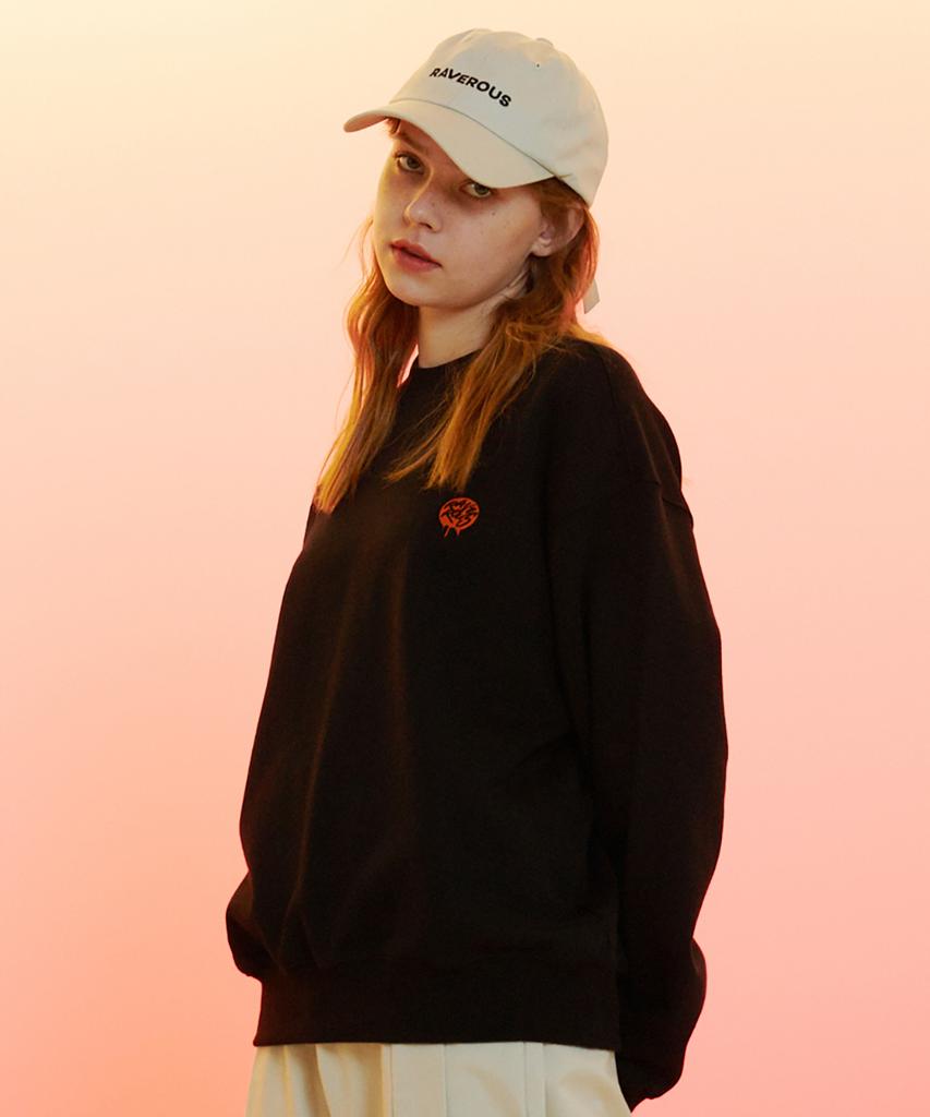 RAVEROUS Melting Logo Sweatshirt Black