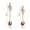 304 Stainless Coffee Stirring Spoon Musical Note Spoon Mug Teaspoons Music Bar Ice Cream Creative Gift Kitchen Tableware