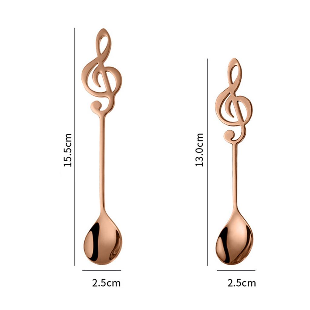 304 Stainless Coffee Stirring Spoon Musical Note Spoon Mug Teaspoons Music Bar Ice Cream Creative Gift Kitchen Tableware