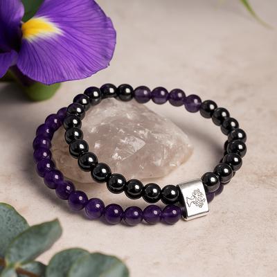 Amethyst Armband - Magnetischer Kristall