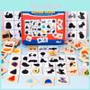 Houten schaduwpuzzel voor kinderen, educatief speelgoed, interactief spel voor ouder en kind.