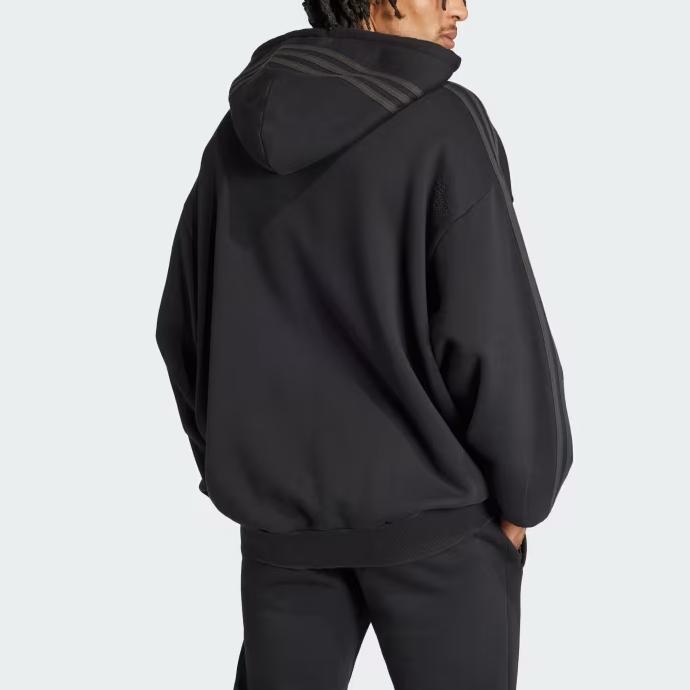 adidas Originals X Youth of Paris Pullover Hooded Sweatshirt Carbon Black IU3310