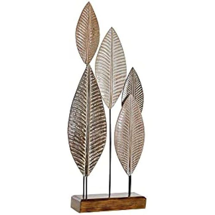 Figurine Décorative - HOME DECOR - Dkd Home Decor - Bambou À Feuilles - 33 X 10 X 81 Cm - Multicolore