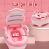 Toddler Toilet Training Potty Chair with Built-in Splash Guard Slip-Resistant Base Removable Bowl for Toddlers Cute Animal