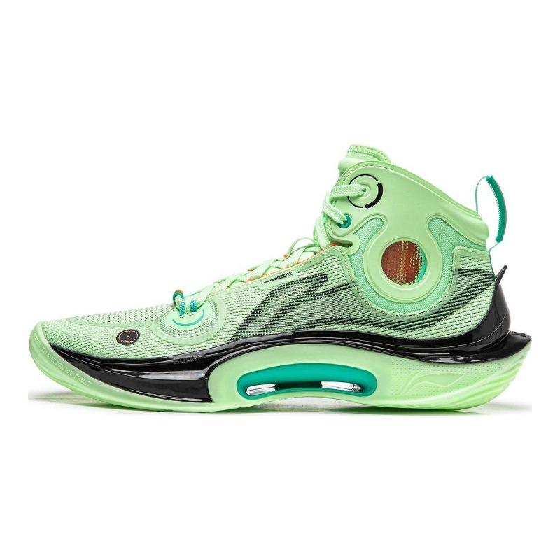 Li-Ning Sonic ULTRA Mens High Top Basketball Shoes Fluorescent Light Green ABAT019-2 45