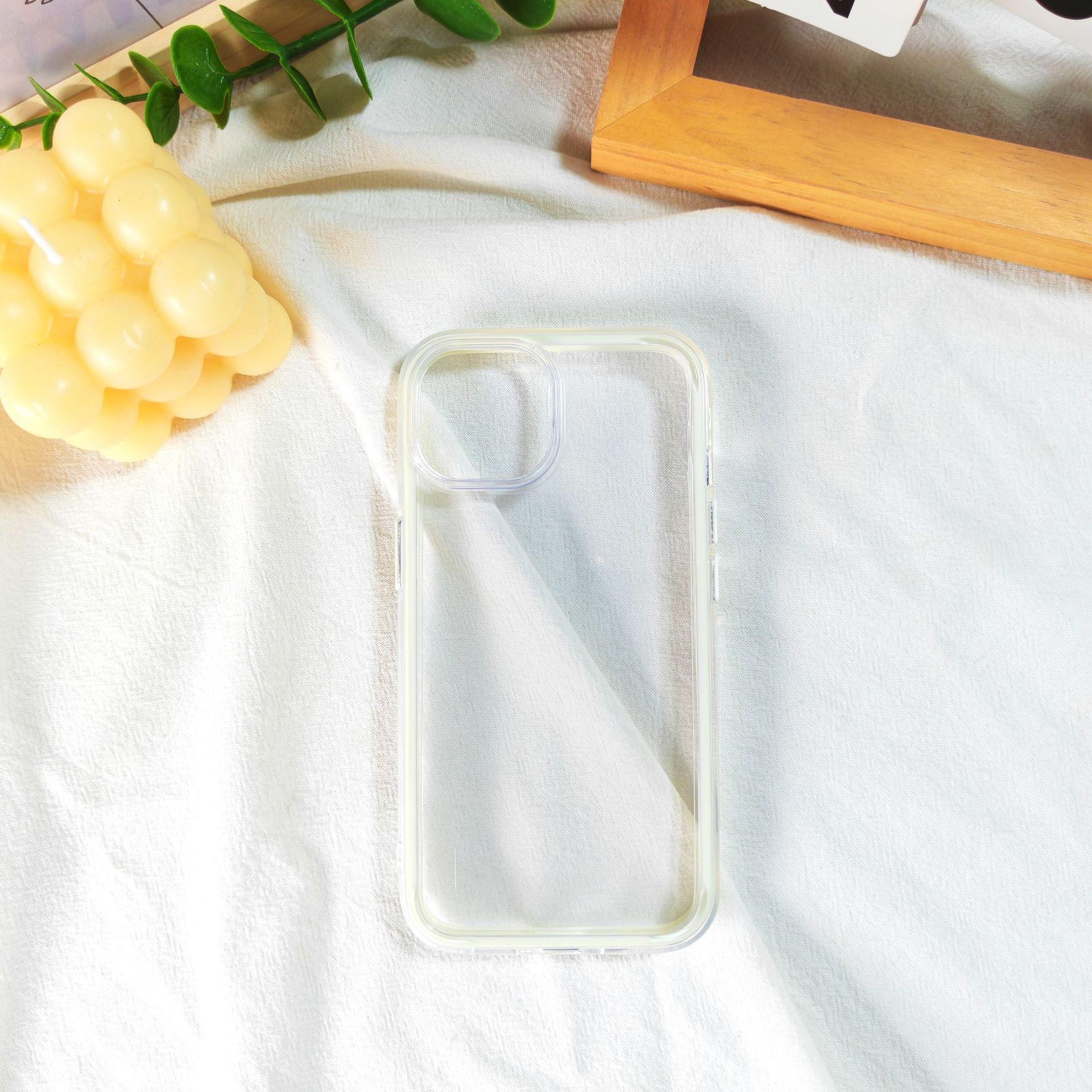 Transparent Colorful Phone Case for Apple 16 14 Pro Max, Shockproof iPhone Protective Cover Customizable Domestic Model Contact Cu