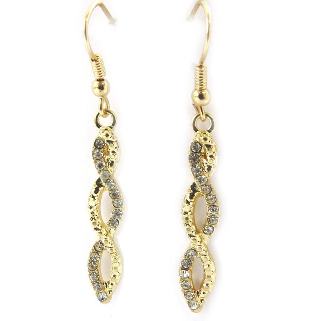 Les Trésors De Lily [M1871] - Designer Earrings 'Sissi' White Gold