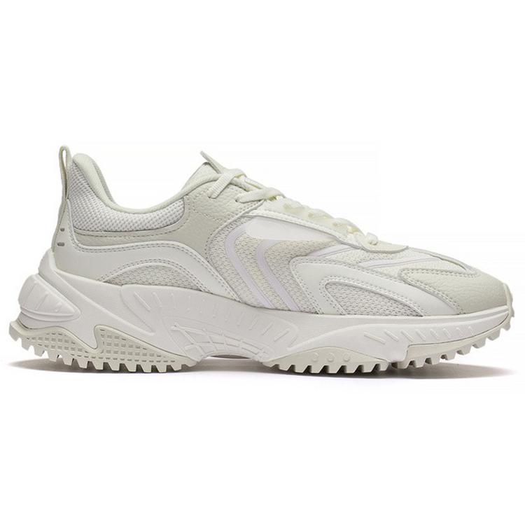 New LiNing Xingji Cushioning Rebound Low Top Sports Casual Shoes Men's White AGCS263-1