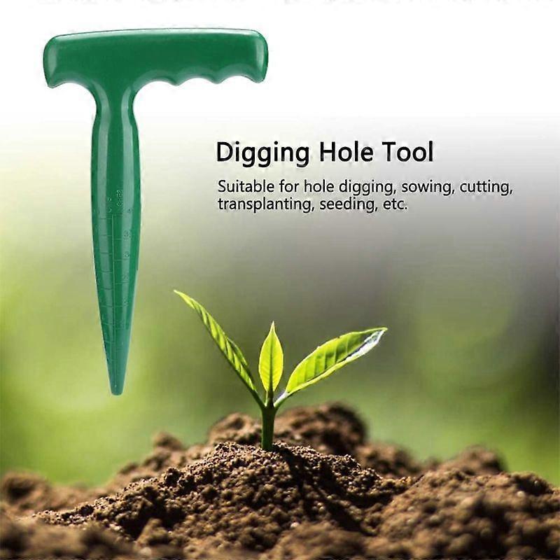 Soil Puncher Plant Sowing Vegetable Nursery Cultivation Puncher Hole Tool Betterlifefg