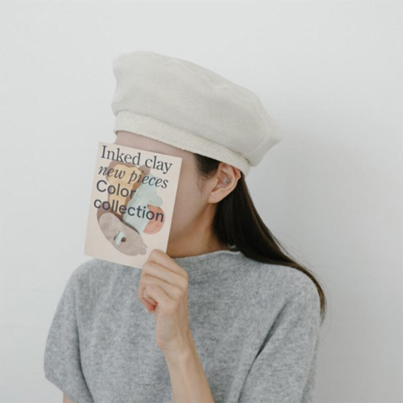 Damen Wollbarett Tweed Koordinationshut