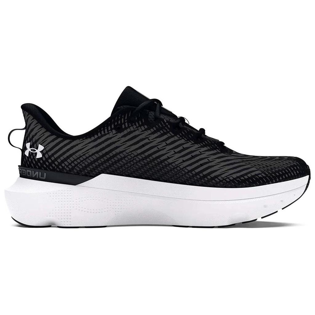 Under Armour HOVR Infinite Pro Black White Women Sneakers Castlerock 3027200-001